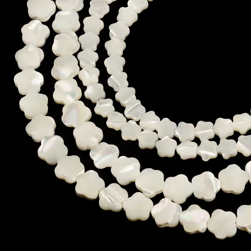 Blumenform, natürliche Mutter der Top-Shell-Perlen, Perlen für die Schmuckherstellung, lose Perlen, DIY, Größe 6/8 mm